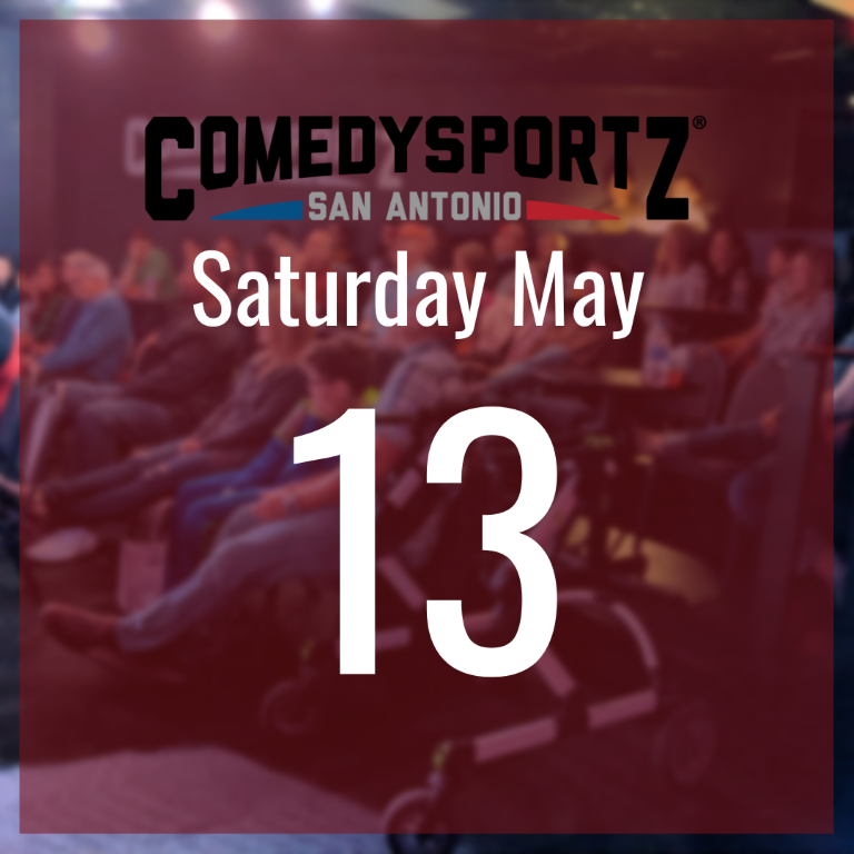 7:30 PM Saturday May 13th - ComedySportz Main Event